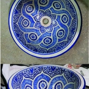 Lavoar ceramica, pictat manual