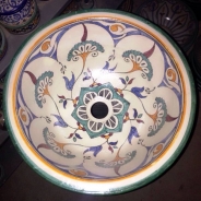 Lavoar ceramica, pictat manual